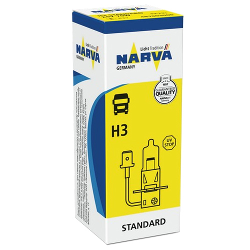 Автолампа галогеновая H3 12V 55W PK22s Narva Автолампа галогеновая H3 12V 55W PK22s Narva