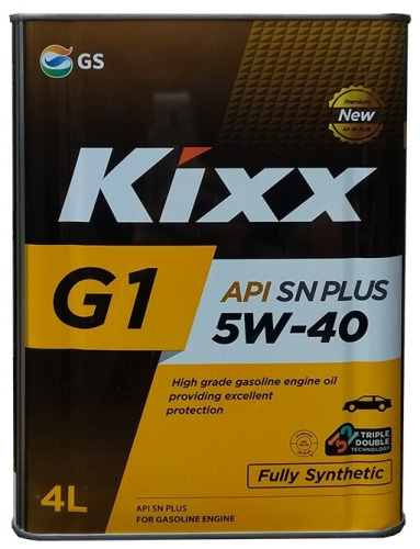 Масло моторное Kixx G1 SAE 5W-40 API SN Plus синт 4л.(4)