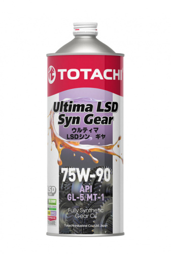 Масло TOTACHI Ultima LSD Syn-Gear 75W-90 GL-5 (синт.)1л.