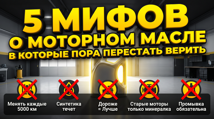 5 мифов о моторном масле, в которые пора перестать верить