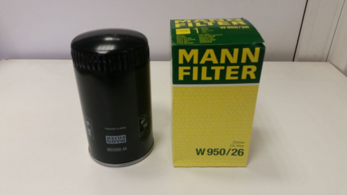 Фильтр масляный W 950/26 Mann (Германия) 