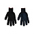 Перчатки 10 класс (5 нитей) черные/серые с ПВХ 9 размер (10)