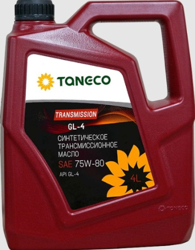 Масло TANECO трансмиссионное 75W-80 GL-4 (синт) 4л.