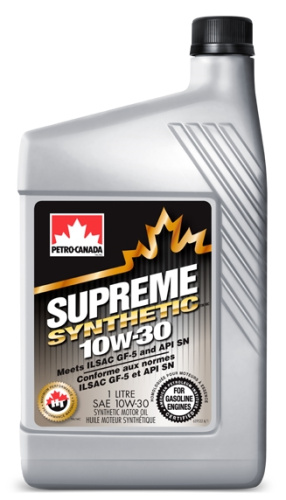 Масло Petro-Canada SUPREME SYNTHETIC SAE 10w-30 API SN/SM  1л.