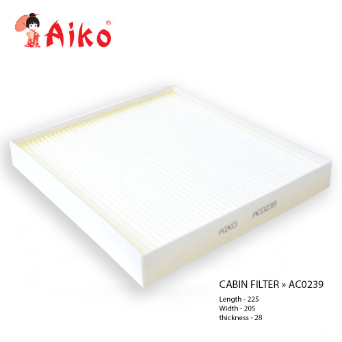 Фильтр салона AC-0239 Aiko (AC-0239)(CA-28380) Фильтр салона AC-0239 Aiko (AC-0239)(CA-28380)