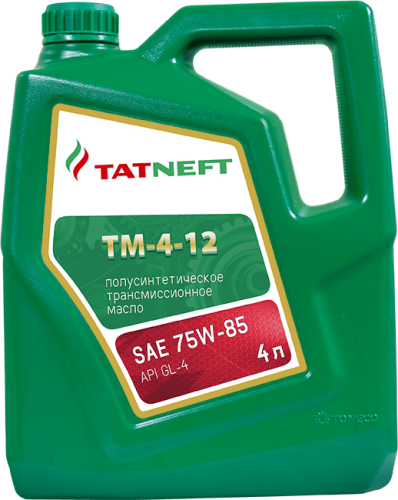 Масло Татнефть трансмиссионное ТМ 4-12 API GL-4 SAE 75W-85 4л.