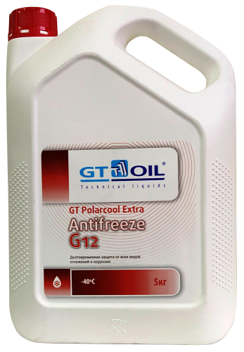 Антифриз GT Polarcool Extra Antifreeze G12 красный  5  кг