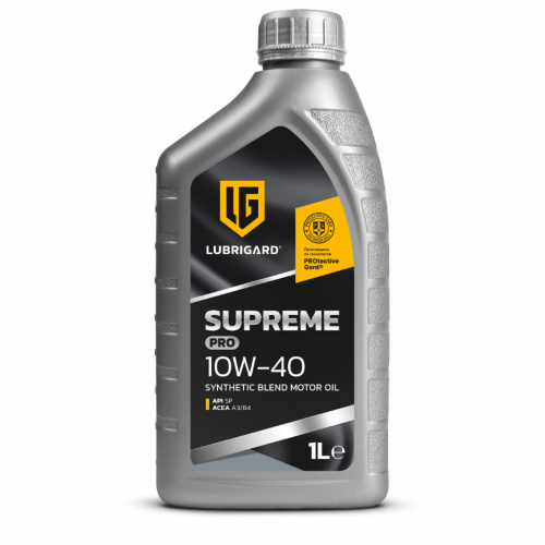 Масло LUBRIGARD SUPREME SAE 10W-40 API SP ACEA A3/B4 1л. Китай