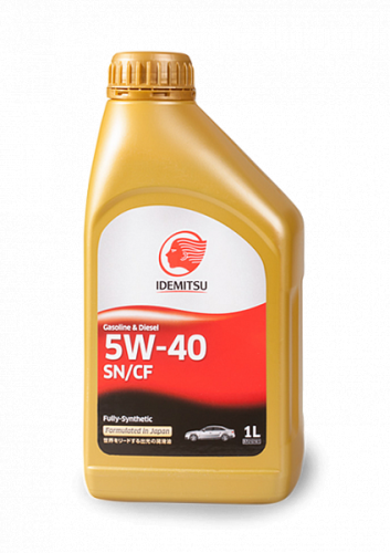 Масло Idemitsu FULLY-SYNTHETIC 5W-40 SN/CF (Япония) 1л.