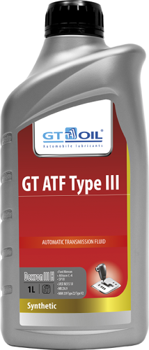 Масло Трансмиссионное GT ATF Type-III Dexron III (Корея) 1л (12)
