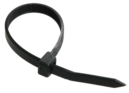 Хомут нейлоновый 2,5*100 Черный цвет (в уп. 100шт) Хомут нейлоновый 2,5*100 Черный цвет (в уп. 100шт)