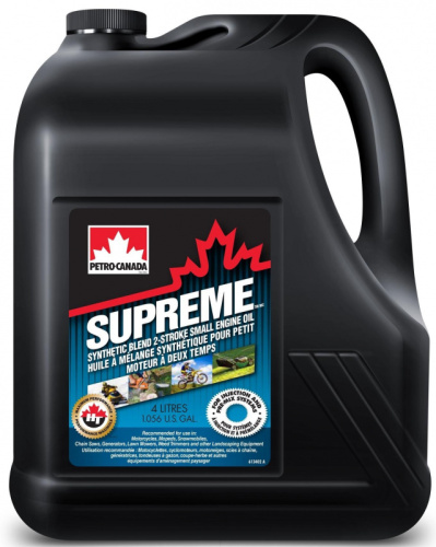 Масло Petro-Canada SUPREME SYNTHETIC BLEND 2-STROKE SMALL ENGINE OIL 2T 4л.
