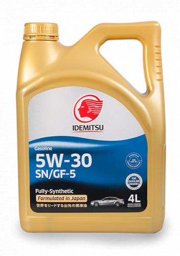 Масло Idemitsu FULLY-SYNTHETIC 5W-30 SN/GF-5 (Япония) 4л.